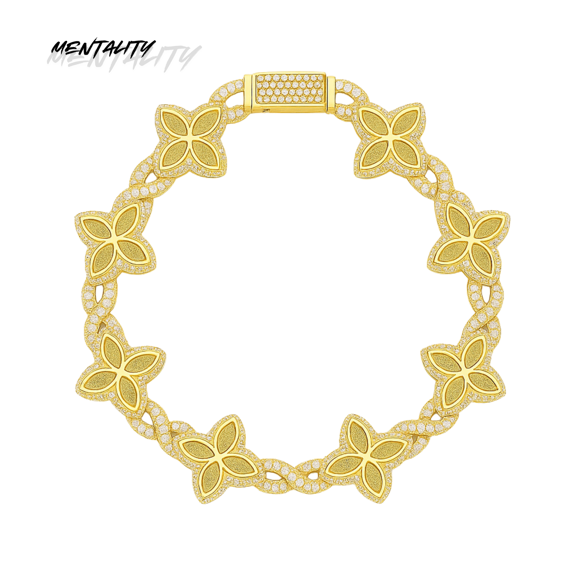Pulsera Mentality 2R Flor de Diamante - Exclusiva