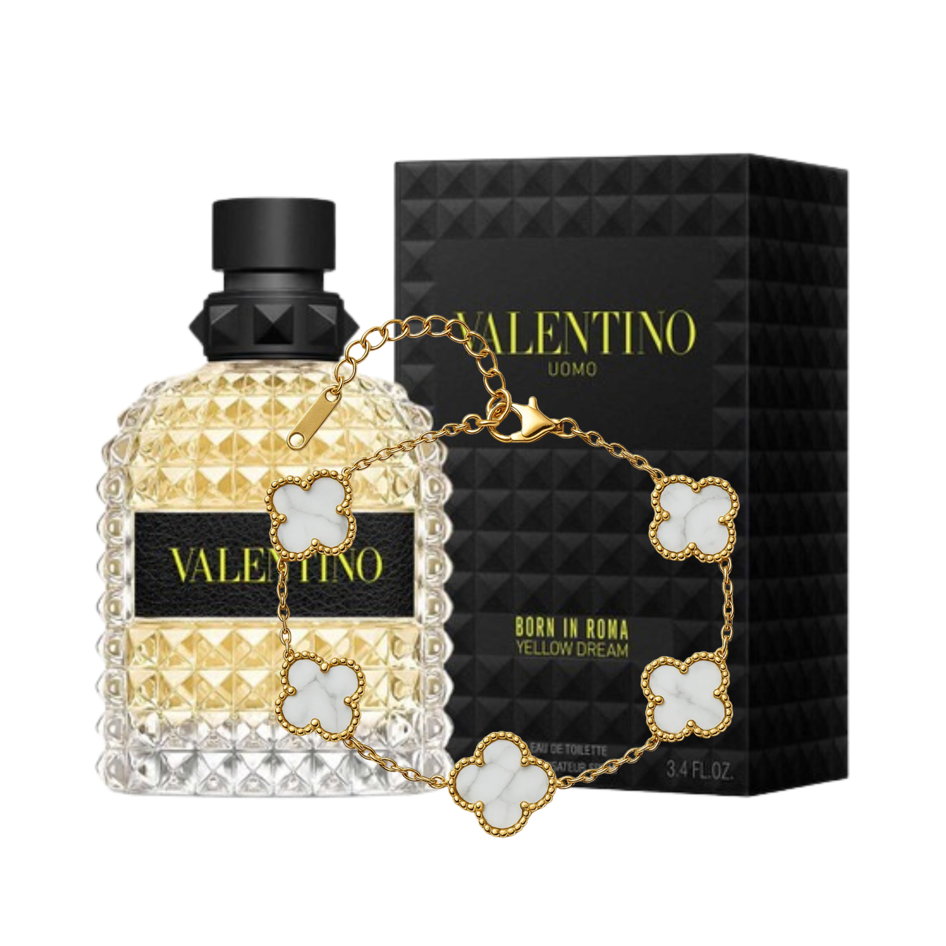 Valentino Uomo Yellow Dream 100ml Hombre x Pulsera New Rich